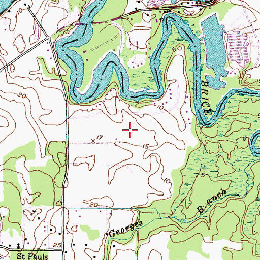 Topographic Map of Lilliput Landing, NC