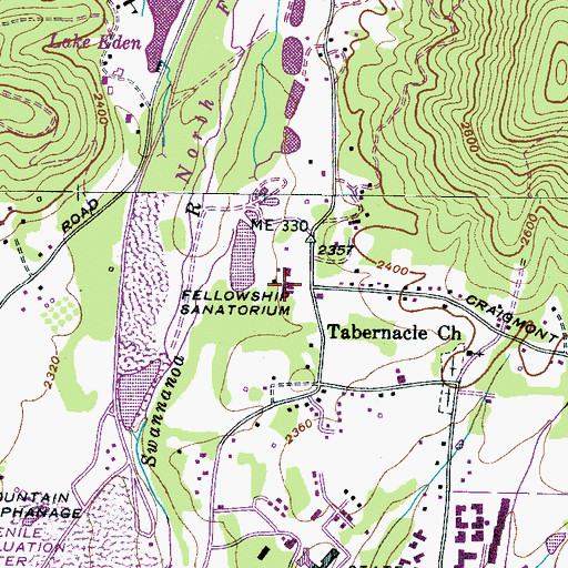 Topographic Map of Carver Optional Elementary School, NC