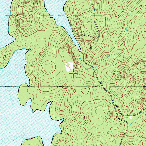 Topographic Map of Badin Lake Group Campground, NC