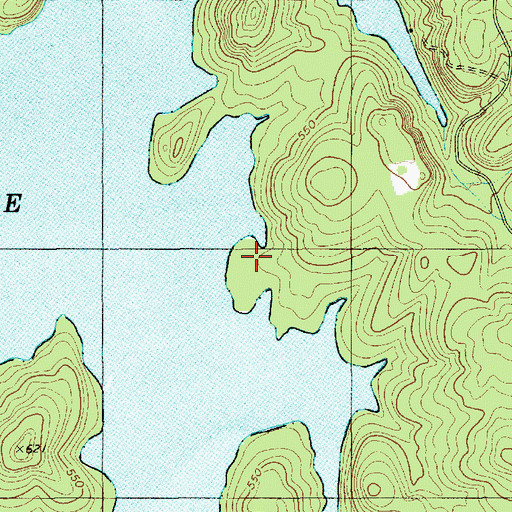 Topographic Map of Badin Lake Campground, NC