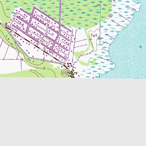 Topographic Map of Greentown, NC