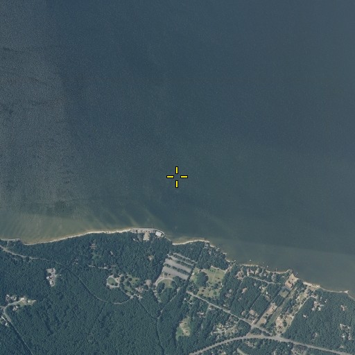 Aerial/Satellite Image of Pain Fort (historical), NC