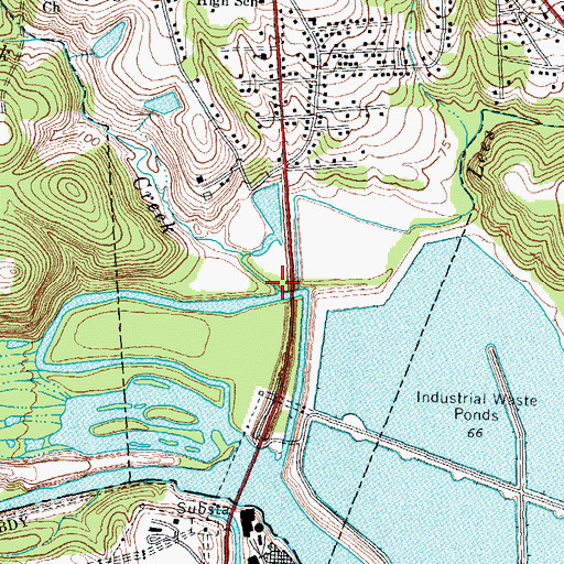 Topographic Map of Black Duck Creek, NC