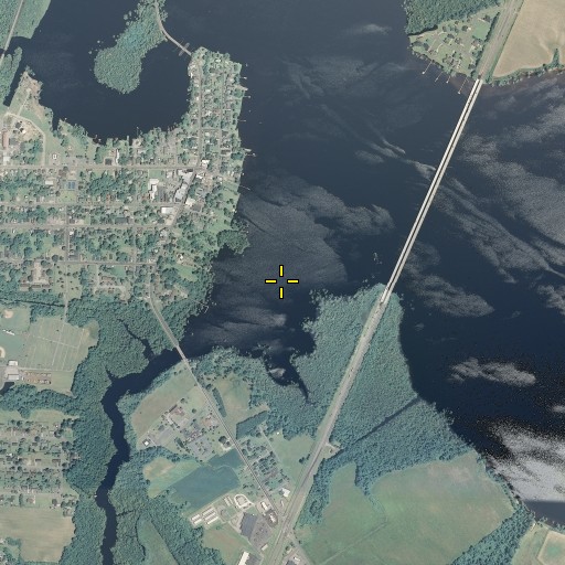 Aerial/Satellite Image of Raccoon Creek, NC