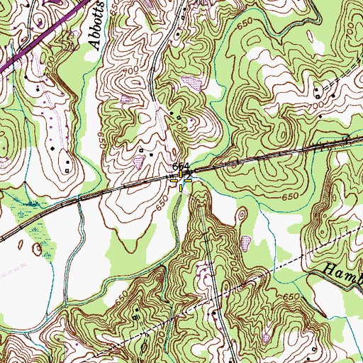 Topographic Map of Rich Fork, NC