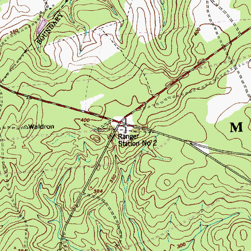 Topographic Map of Ranger Station Number 2, NC