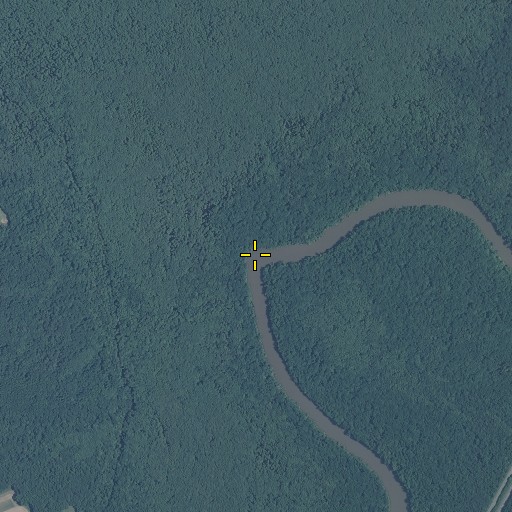 Aerial/Satellite Image of Frying Pan Bend, NC