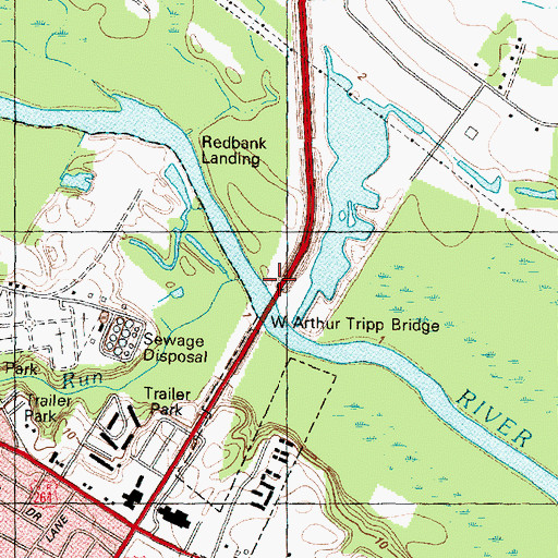 Topographic Map of Greens Mill Run, NC