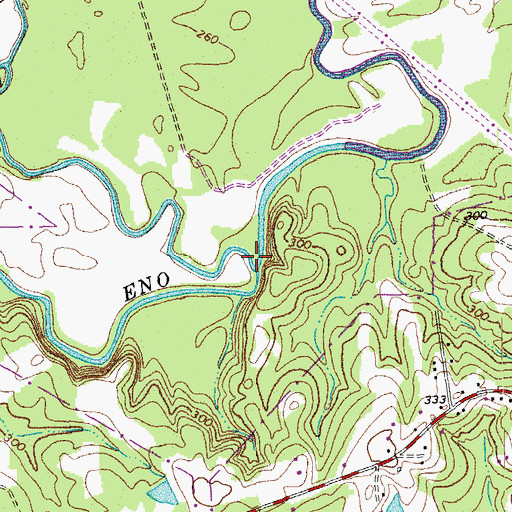 Topographic Map of Little River, NC