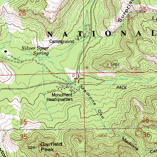 Topographic Map of Rhyolite Canyon, AZ