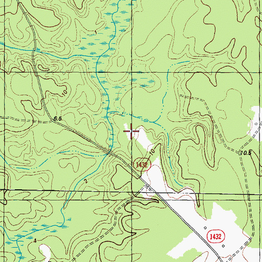 Topographic Map of Cessons Mill (historical), NC