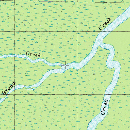 Topographic Map of Charleston Creek, NC