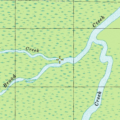 Topographic Map of Charleston Creek, NC