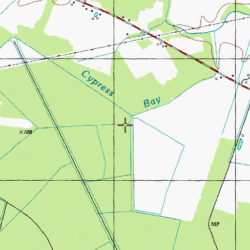Topographic Map of Cypress Bay (historical), NC