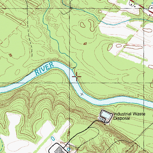 Topographic Map of Ellis Creek, NC