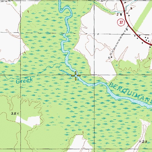 Topographic Map of Goodwin Creek, NC