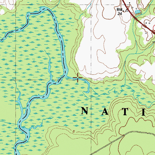 Topographic Map of Holston Creek, NC