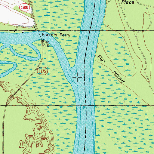 Topographic Map of Meherrin River, NC