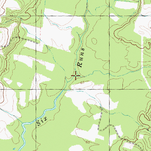 Topographic Map of Stewarts Creek, NC