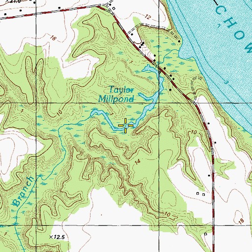 Topographic Map of Taylor Millpond, NC