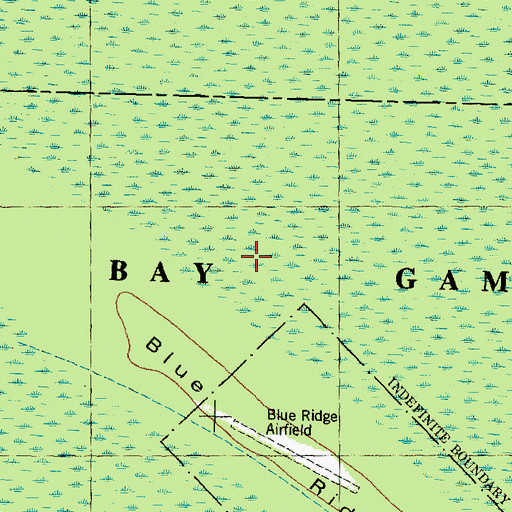 Topographic Map of Angola Bay Game Land, NC