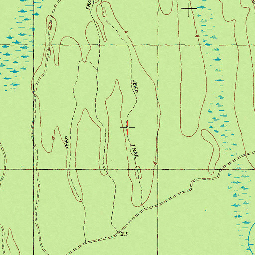 Topographic Map of Sand Banks, NC