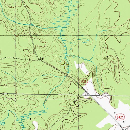 Topographic Map of Chinkapin Swamp, NC