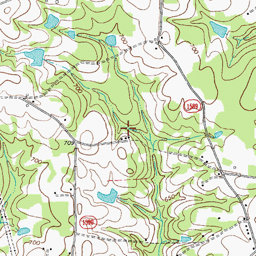 Topographic Map of Township 4-Morton, NC