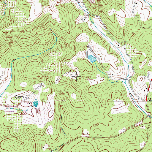 Topographic Map of Township of Sugar Loaf, NC