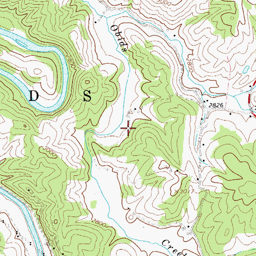 Topographic Map of Township of Obids, NC