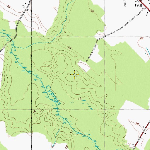 Topographic Map of Township of Colerain, NC