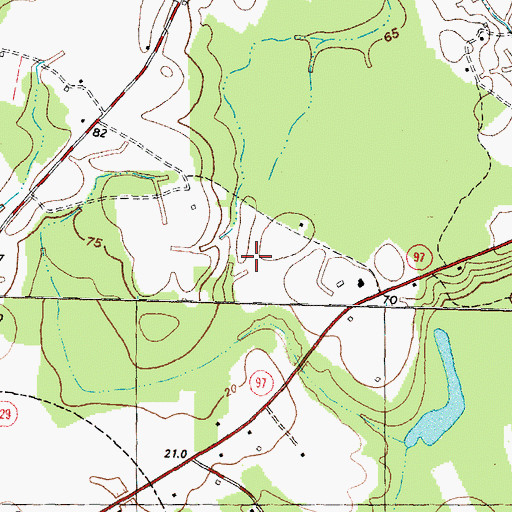 Topographic Map of Township 5-Lower Fishing Creek, NC