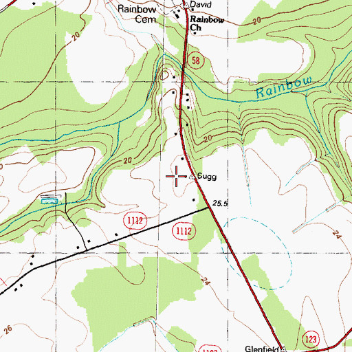 Topographic Map of Township of Hookerton, NC