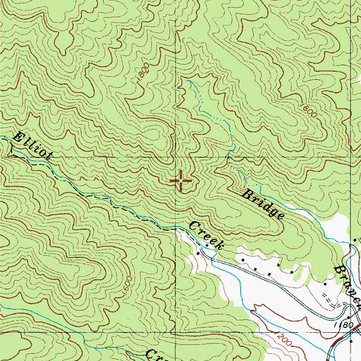 Topographic Map of Township of Montford Cove, NC