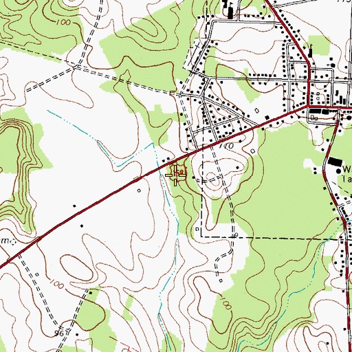 Topographic Map of Township of Jackson, NC