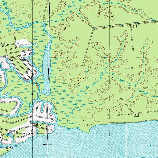 Topographic Map of Township of Bethel, NC