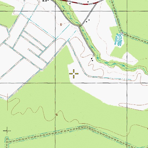 Topographic Map of Township of Hertford, NC
