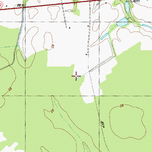 Topographic Map of Township of Fountain, NC