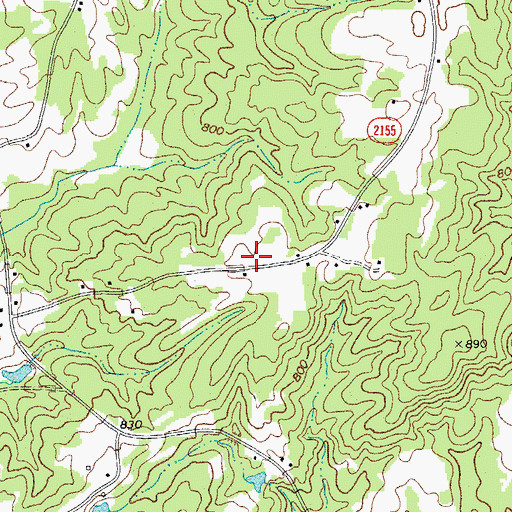 Topographic Map of Township of Mayo, NC