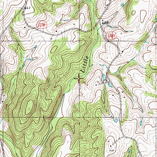 Topographic Map of Township of Almond, NC