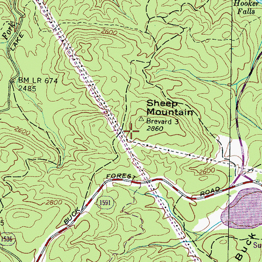 Topographic Map of Township of Little River, NC
