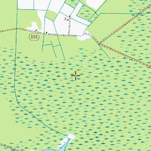 Topographic Map of Township of Alligator, NC