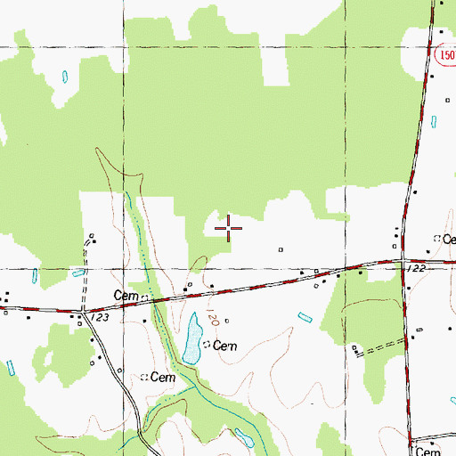 Topographic Map of Township of Gardners, NC