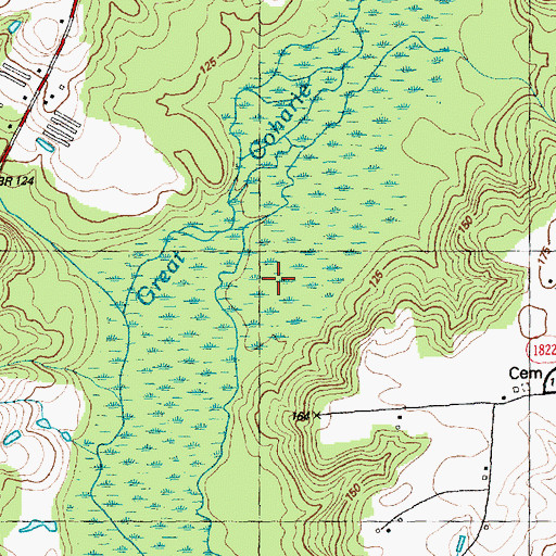 Topographic Map of Merkle Swamp, NC
