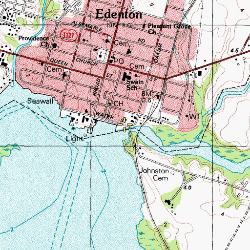 Topographic Map of Pembroke Creek, NC