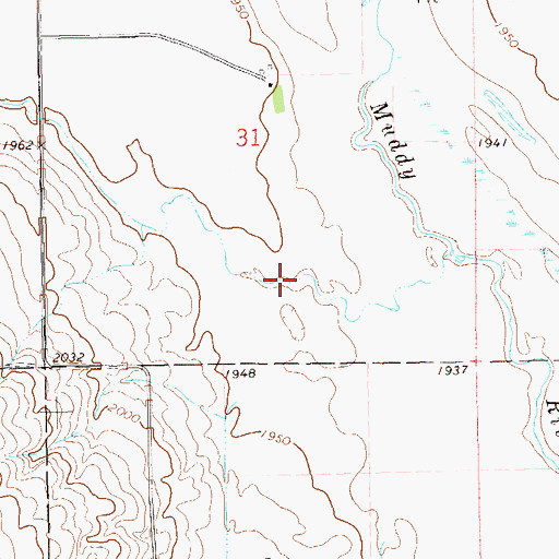 Topographic Map of Heidemann Coulee, ND