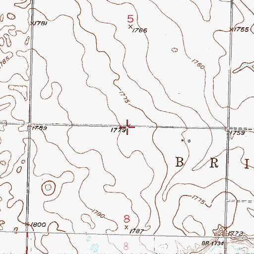 Topographic Map of Lignite School Number 3, ND
