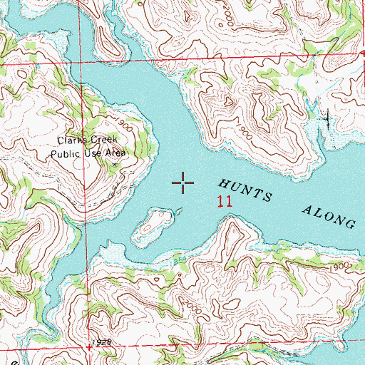 Topographic Map of Rough Coulee, ND