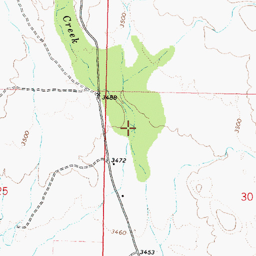 Topographic Map of Ritter Creek, AZ