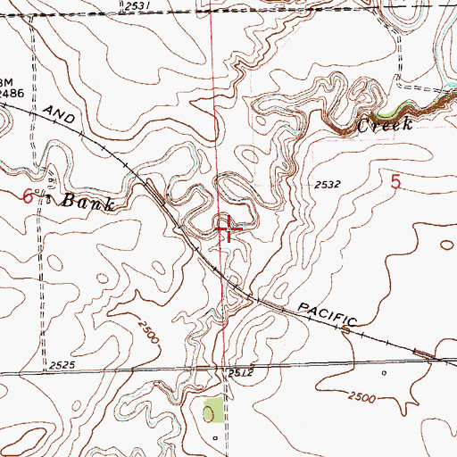 Topographic Map of Squaw Creek, ND